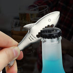 Shark Bottle Opener Keychain – Zinc Alloy, Fishing Gift Accessory
