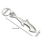 Shark Bottle Opener Keychain – Zinc Alloy, Fishing Gift Accessory