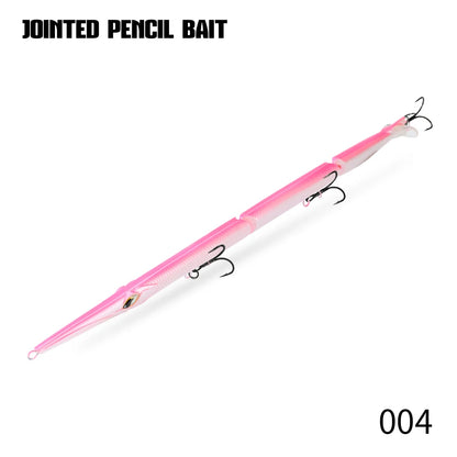 Hunthouse Jointed Pencil Bait | 3-Section Sinking Swimbait | 180mm 22g / 255mm 30.6g | Seabass Bluefish