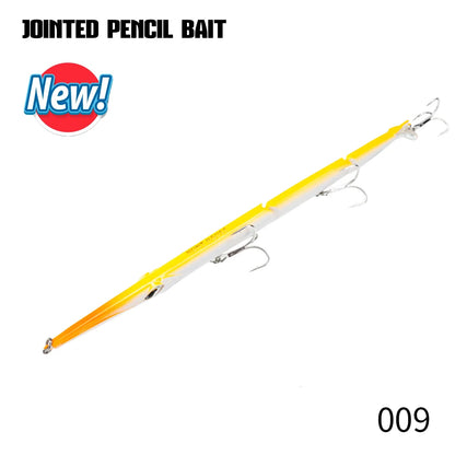 Hunthouse Jointed Pencil Bait | 3-Section Sinking Swimbait | 180mm 22g / 255mm 30.6g | Seabass Bluefish