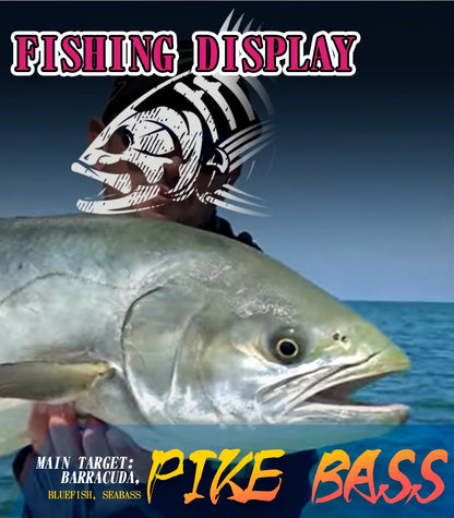 Hunthouse Jointed Pencil Bait | 3-Section Sinking Swimbait | 180mm 22g / 255mm 30.6g | Seabass Bluefish