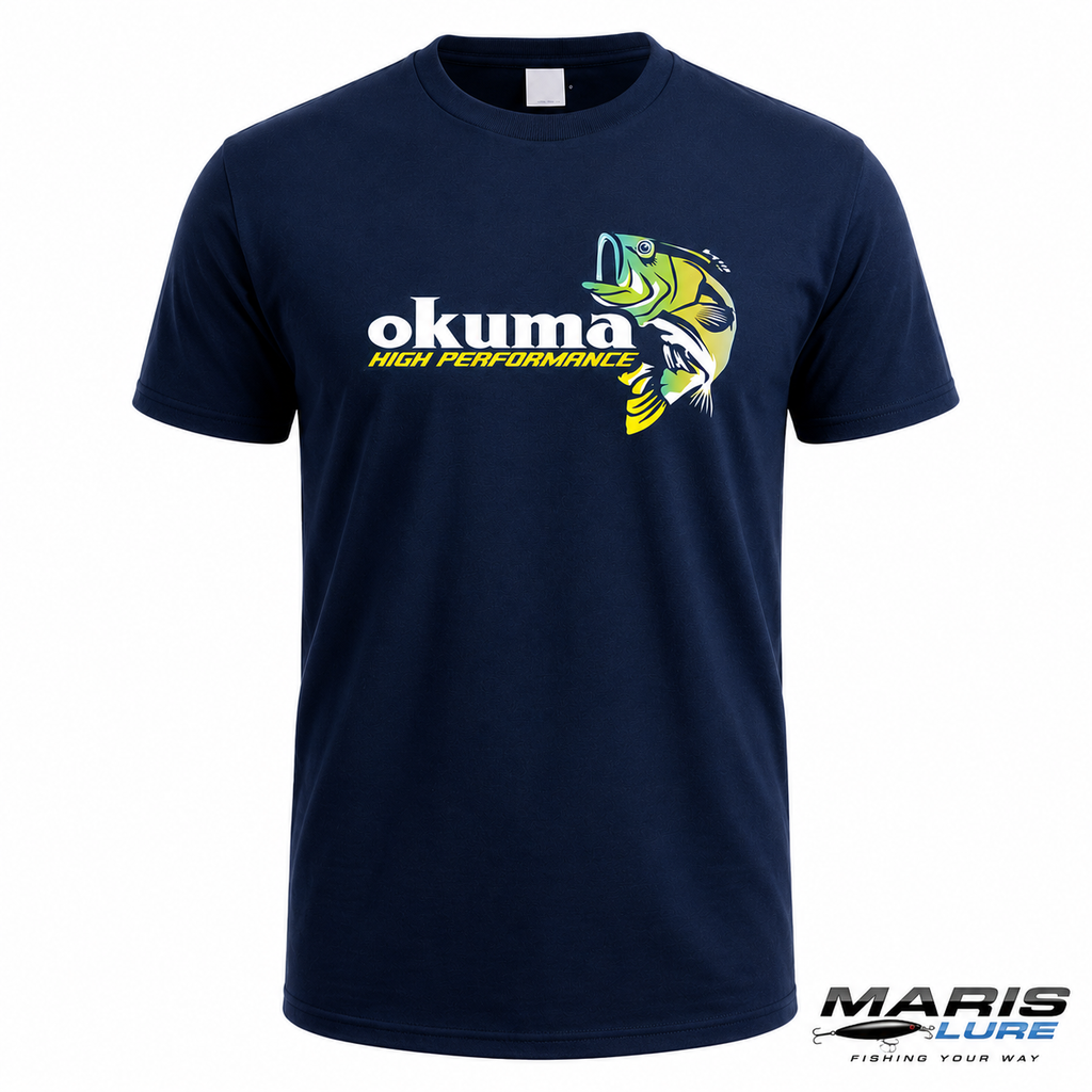 Okuma Fishing T-Shirt – Men's Cotton Short Sleeve Fisherman Tee | S–4XL