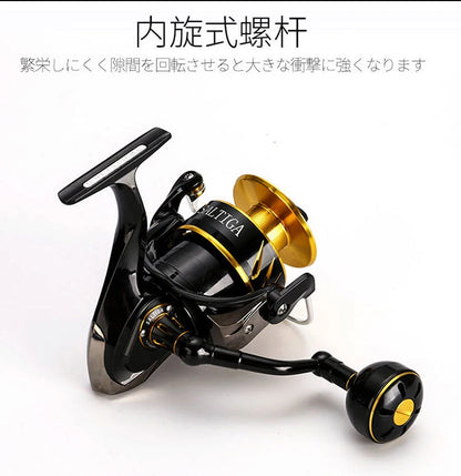 MADMOUSE Saltiga SW4000XG SW6000HG SW10000HG Saltwater Spinning Fishing Reel 11+1 Bearings Spinning Jigging Reel 35kg DragPower