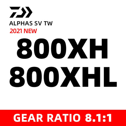 Daiwa Alphas SV TW Baitcasting Reel – 7+1BB, Max Drag 10 lbs