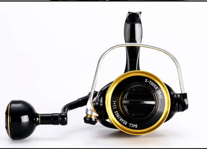 MADMOUSE Saltiga SW4000XG SW6000HG SW10000HG Saltwater Spinning Fishing Reel 11+1 Bearings Spinning Jigging Reel 35kg DragPower