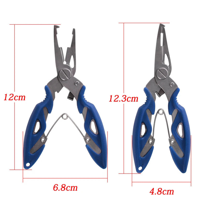 Fishing Pliers & Line Cutter – Stainless Steel, Hook Remover, 12.5cm