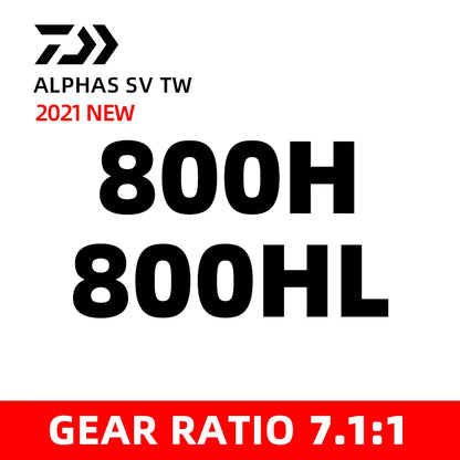 Daiwa Alphas SV TW Baitcasting Reel – 7+1BB, Max Drag 10 lbs