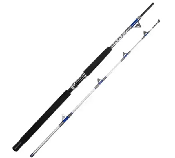 GTOFYU Saltwater Trolling Rod 50KG – 2-Piece, Roller Guides, 1.98M/2.1M