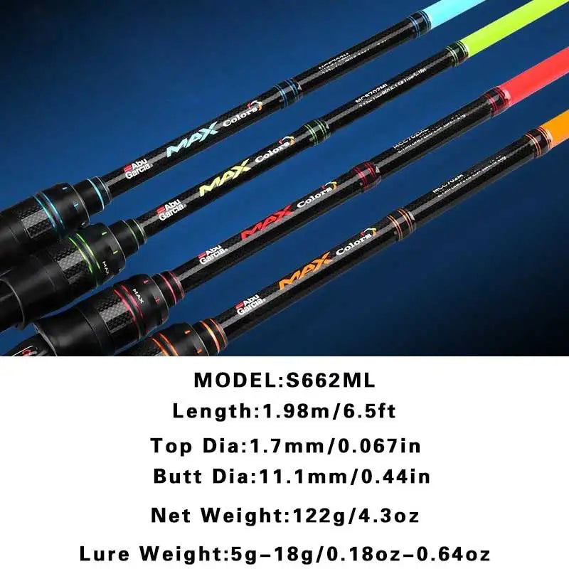 Maris Lure Abu Garcia Rainbow Lure Rod – Casting & Spinning | 4 Colors