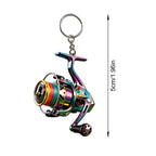 Maris Fishing Reel Keychain – Novelty Car Key & Bag Charm