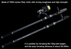 PHISHGER Telescopic Surf Fishing Rod 80-150g – 30T Carbon, 3.6–5.3M