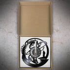 Fishing Vinyl Record Wall Clock | Silent Retro Angler Gift