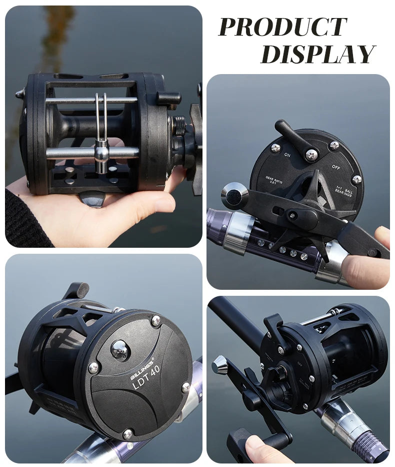 Billings Trolling Drum Reel – 33lb Max Drag