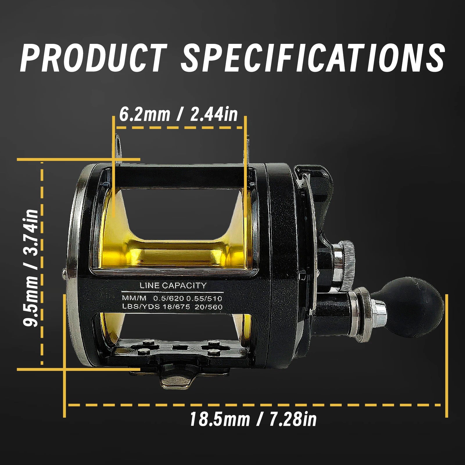 FREE FISHER TR12000 Saltwater Metal Boat Fishing Drum Wheel,Trolling Casting Reel,Right Hand Speed Ratio 3.4:1 Sea Fishing Reels