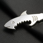 Shark Bottle Opener Keychain – Zinc Alloy, Fishing Gift Accessory