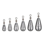 Fishing Weight Sinker 5pcs – Drop & Cylindrical, 3.5g–20g Lead Sinker