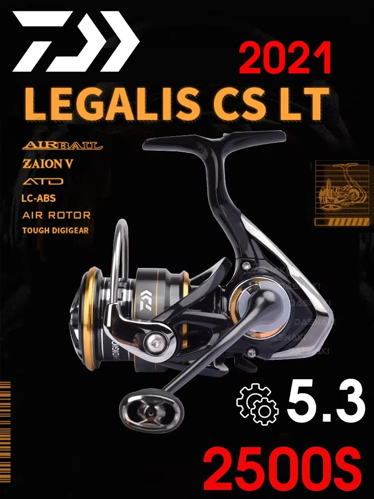 Daiwa Legalis LT Spinning Reel – 6+1BB, 5–12KG Drag, 1000–6000 Series