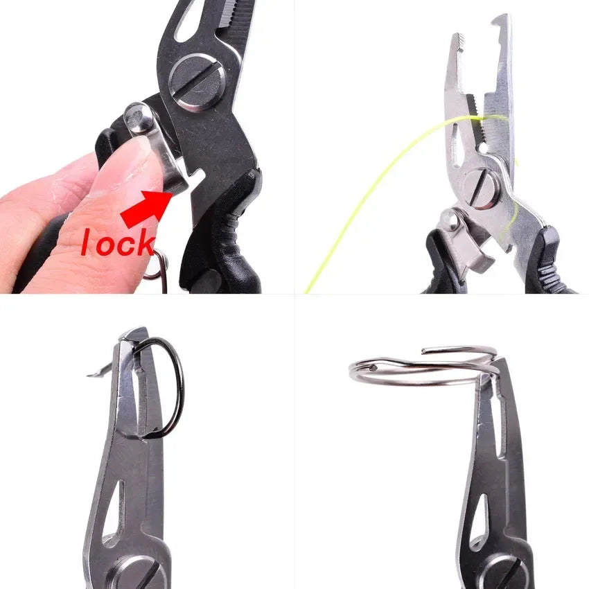 Fishing Pliers & Line Cutter – Stainless Steel, Hook Remover, 12.5cm