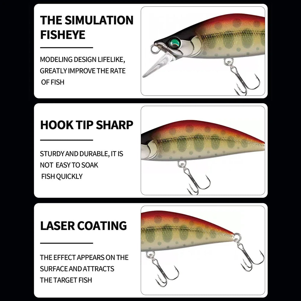 TSUYOKI LT905 Fast-Sinking Minnow Lure – 50mm, 5g
