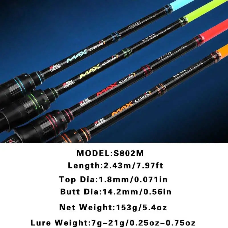 Maris Lure Abu Garcia Rainbow Lure Rod – Casting & Spinning | 4 Colors