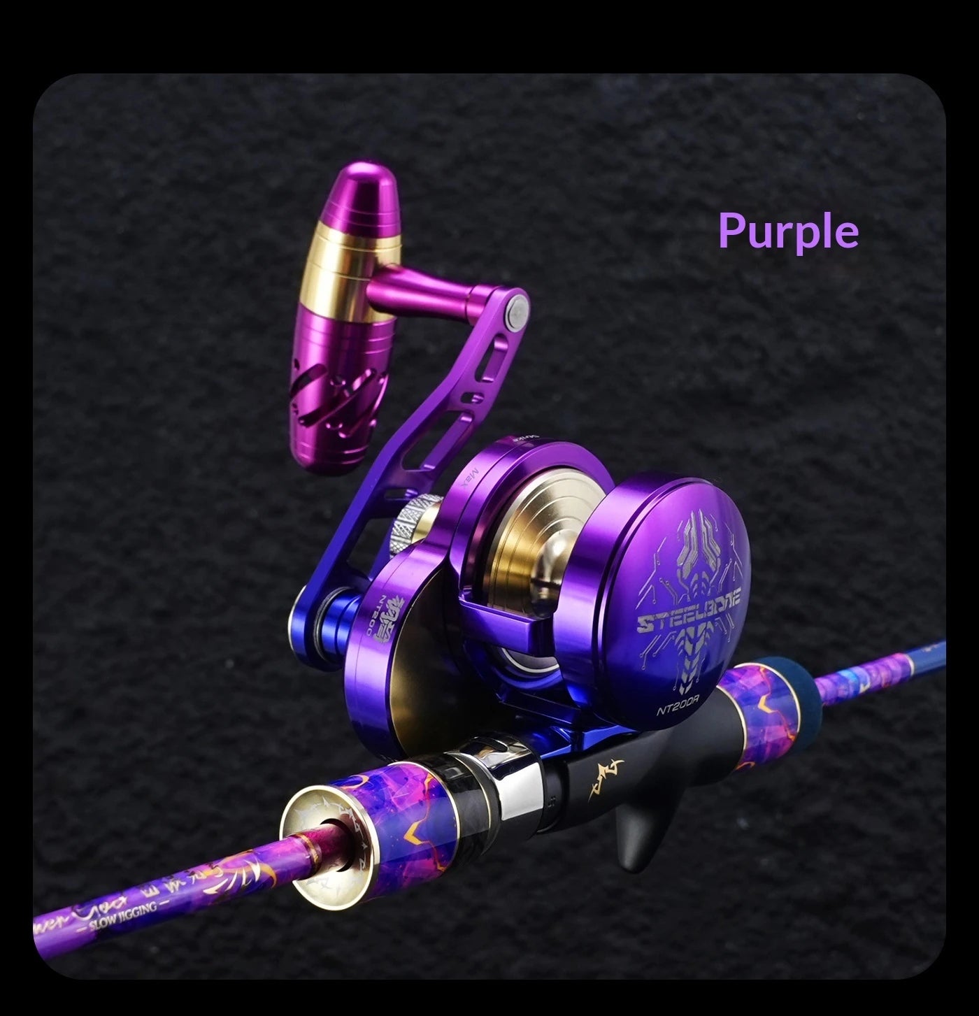 Yinluren Steelbone NT200 Slow Jigging Drum Reel – High Drag, Full Metal