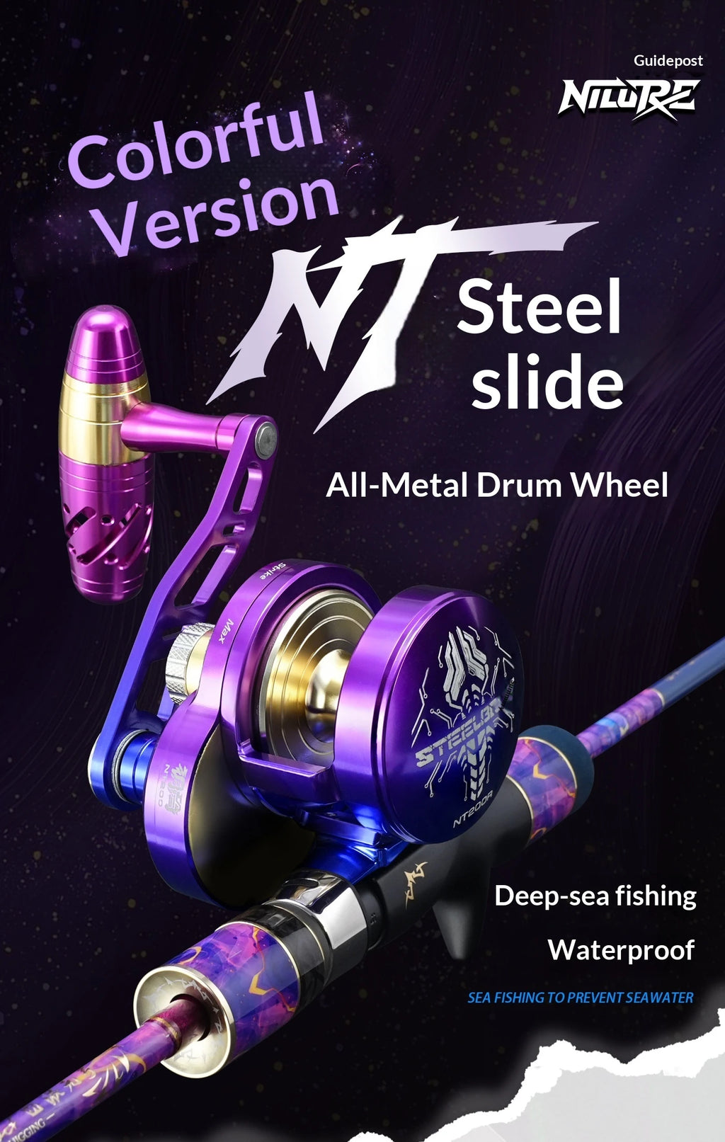 Yinluren Steelbone NT200 Slow Jigging Drum Reel – High Drag, Full Metal