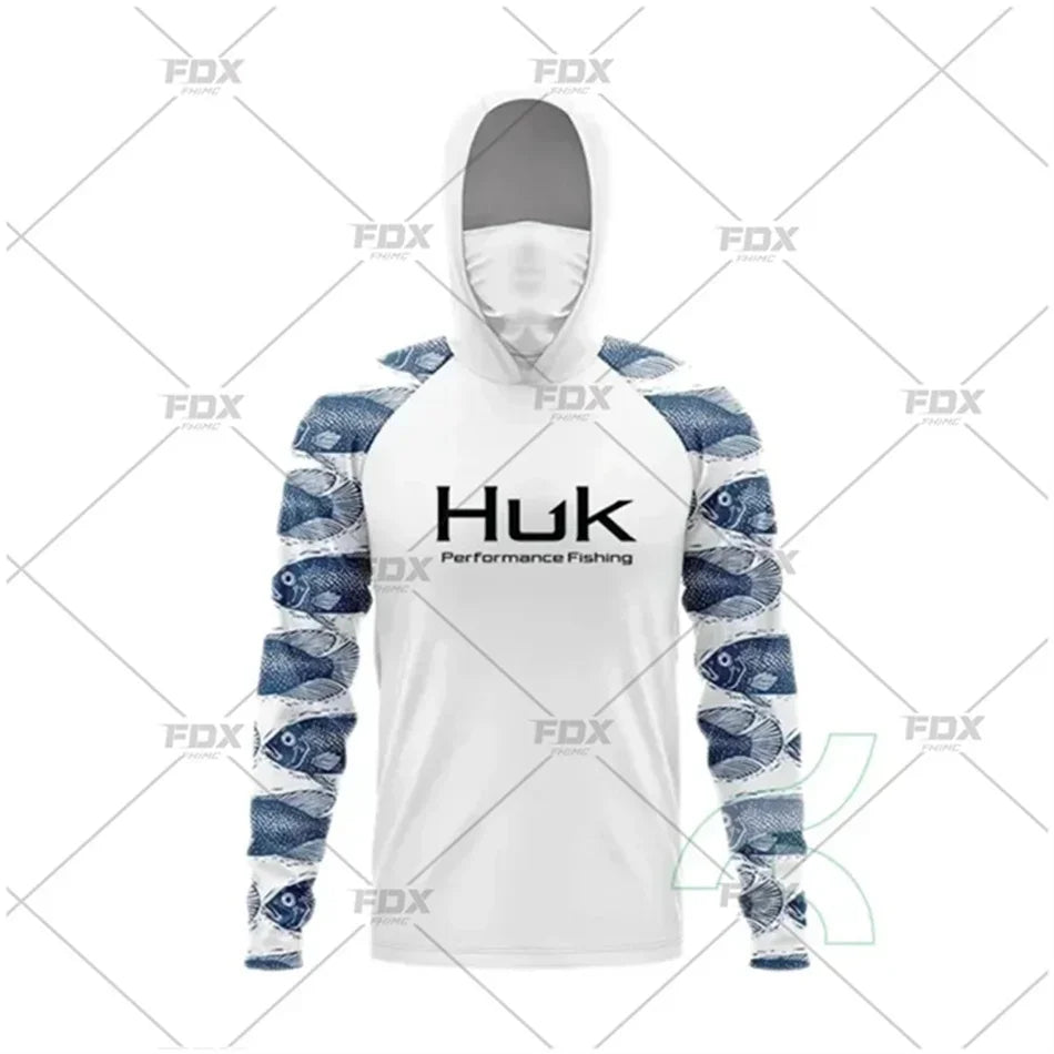 HUK Fishing Hoodie – UPF UV Protection, Anti-Mosquito