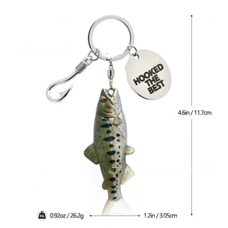 Realistic Fish Keychain – Resin Marine Animal Pendant | 13cm | 11 Designs