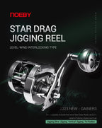NOEBY Gainers Star Drag Jigging Reel 12kg Saltwater