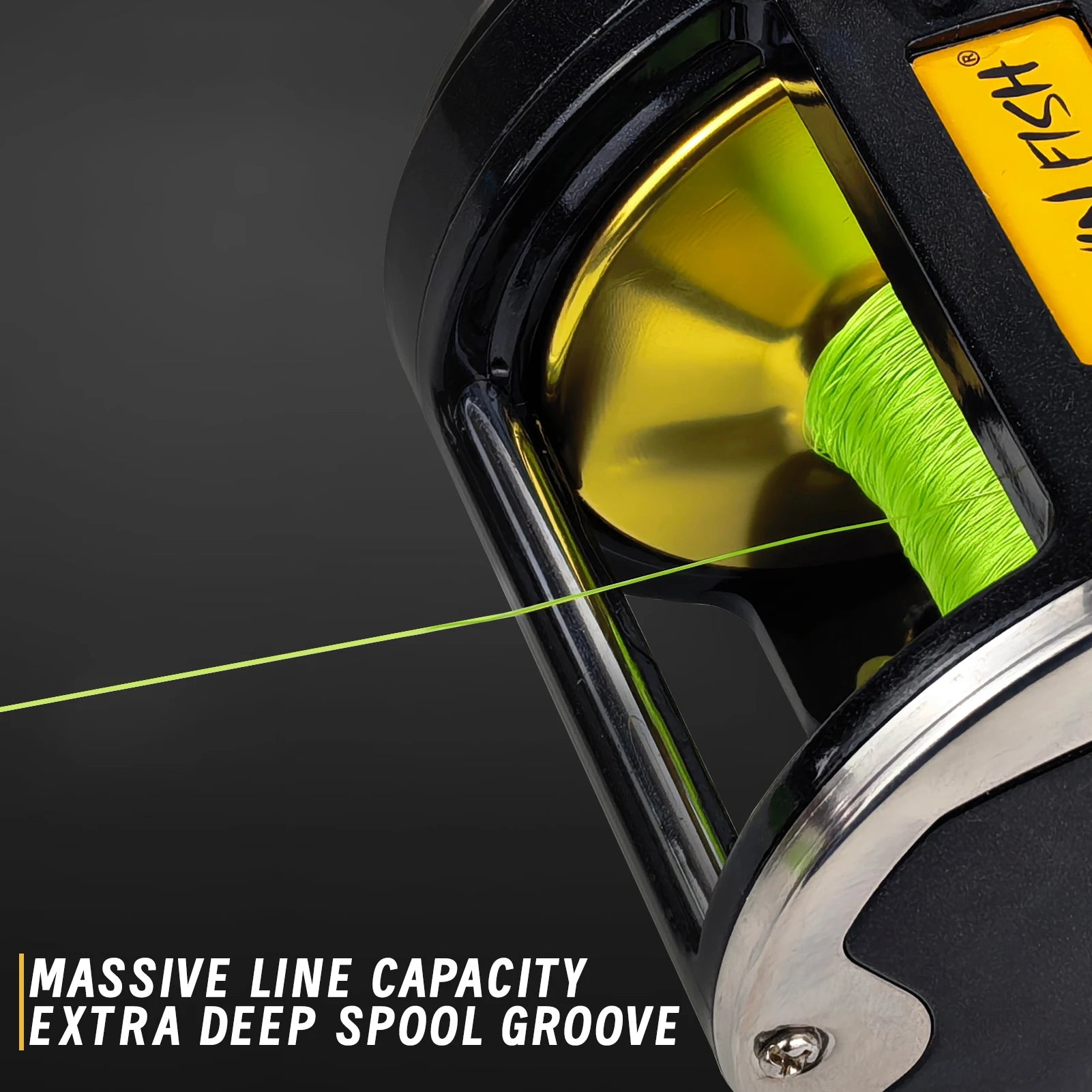 FREE FISHER TR12000 Saltwater Metal Boat Fishing Drum Wheel,Trolling Casting Reel,Right Hand Speed Ratio 3.4:1 Sea Fishing Reels