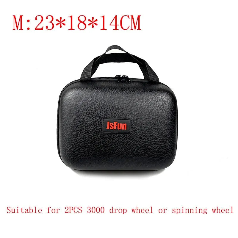 PU Fishing Reel Bag Shockproof Waterproof | S / M / L