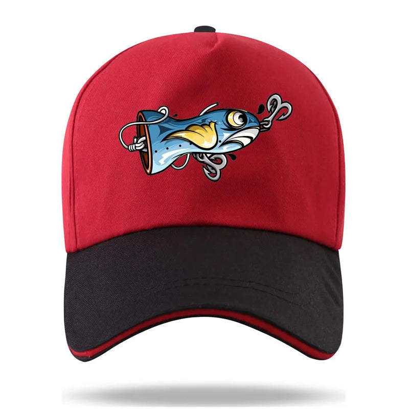 Maris Lure Fishing Lure Print Baseball Cap – Unisex Adjustable