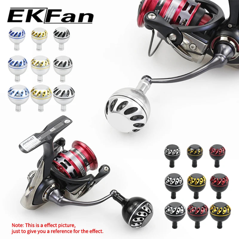 EKfan Aluminum Fishing Reel Handle Knob – 30/35/38mm, 4MM Shaft