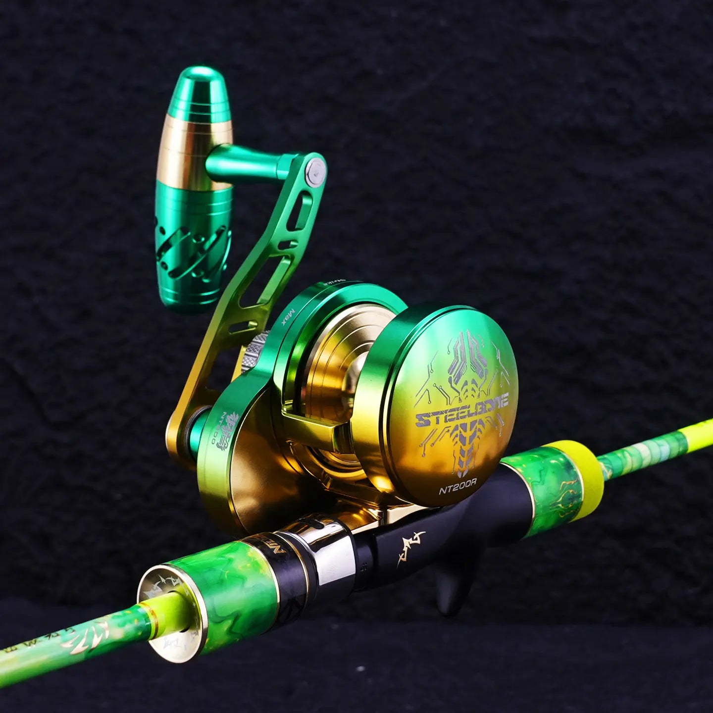 Yinluren Steelbone NT200 Slow Jigging Drum Reel – High Drag, Full Metal