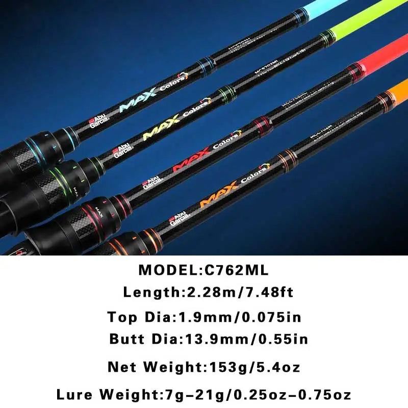 Maris Lure Abu Garcia Rainbow Lure Rod – Casting & Spinning | 4 Colors