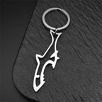 Shark Fish Bottle Opener Keyring Stainless Steel Gift
