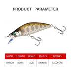 TSUYOKI LT905 Fast-Sinking Minnow Lure – 50mm, 5g