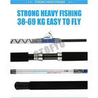 GTOFYU Saltwater Trolling Rod 50KG – 2-Piece, Roller Guides, 1.98M/2.1M