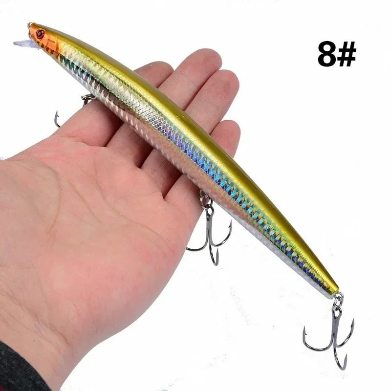 Maris Minnow Fishing Lure 18cm 24g | 25 Colors Laser Crankbait Hard Bait