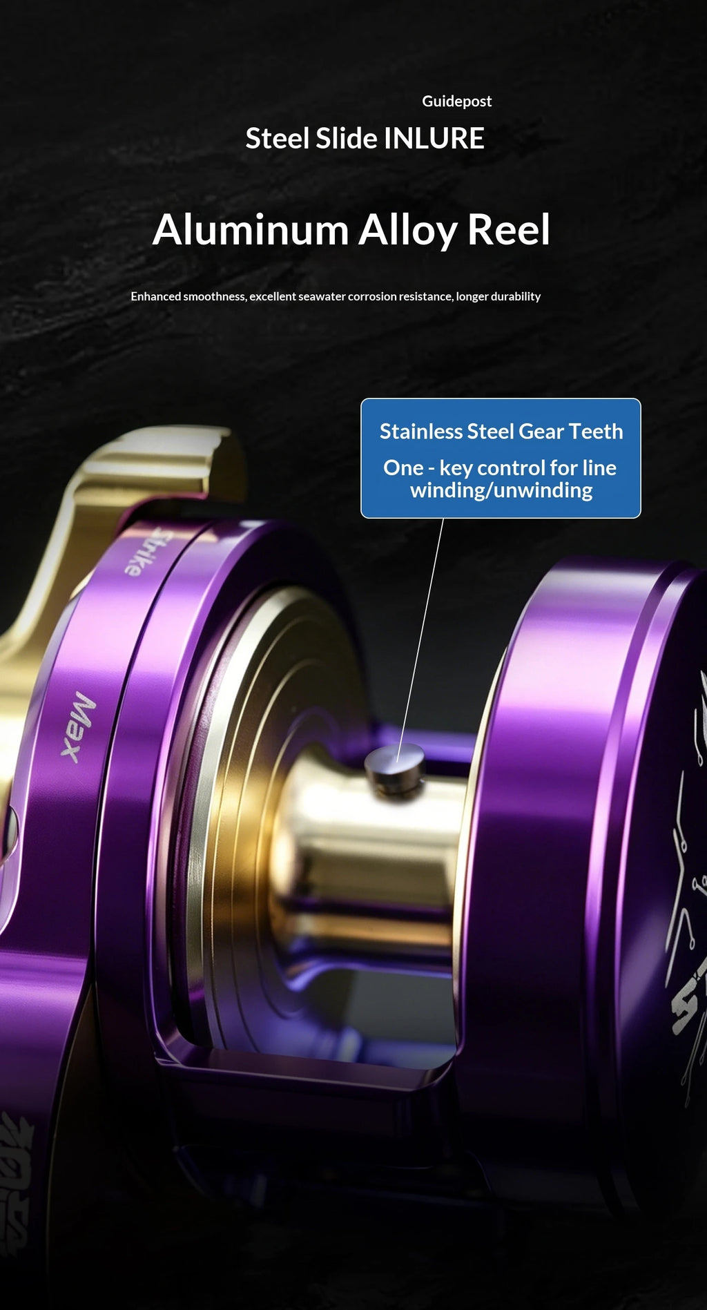 Yinluren Steelbone NT200 Slow Jigging Drum Reel – High Drag, Full Metal