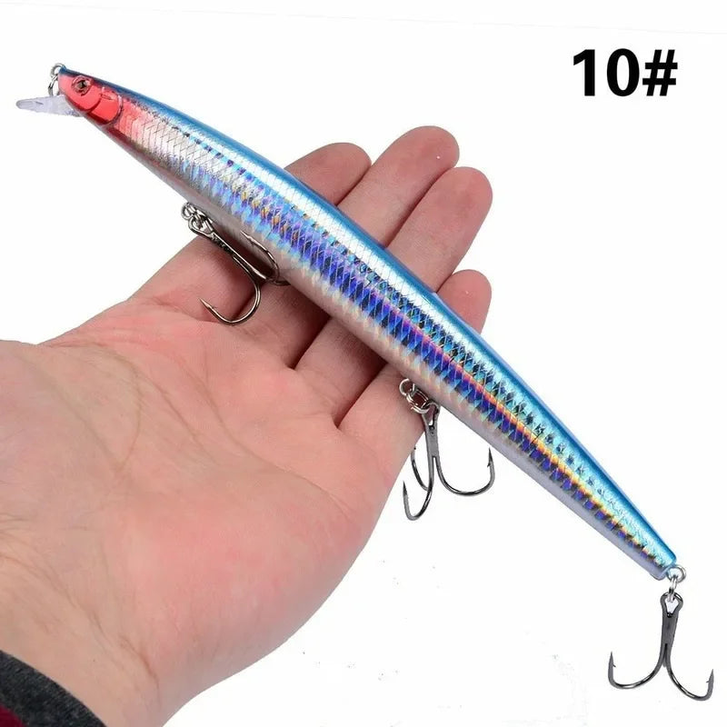 Maris Minnow Fishing Lure 18cm 24g | 25 Colors Laser Crankbait Hard Bait