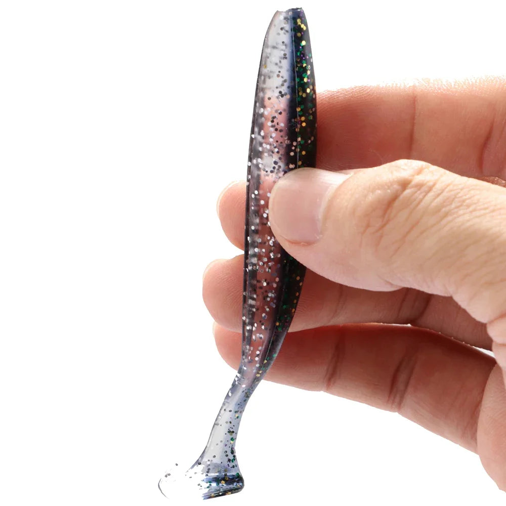 Soft Lure Kit 14pcs – T-Tail Worm 5.5/7/10cm + Jig Head Hook 3/5/10g