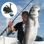 Saltwater Spinning Fishing Reel 24KG Max Drag – Metal Spool, 8000–14000 Series