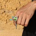 Fishing Reel Necklace | Rotating Mini Spinning Reel Pendant