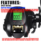 SAMOLLA Electronic Baitcasting Reel – LED Display