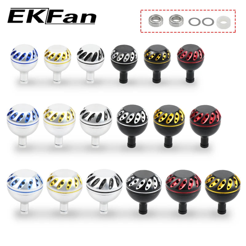EKfan Aluminum Fishing Reel Handle Knob – 30/35/38mm, 4MM Shaft