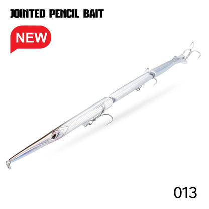 Hunthouse Jointed Pencil Bait | 3-Section Sinking Swimbait | 180mm 22g / 255mm 30.6g | Seabass Bluefish