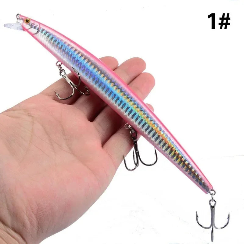 Maris Minnow Fishing Lure 18cm 24g | 25 Colors Laser Crankbait Hard Bait