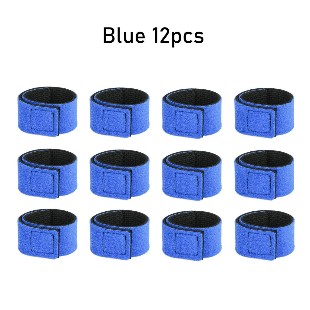 Maris Lure Fishing Rod Strap Holder Belt – Elastic Velcro 2/6/12Pcs