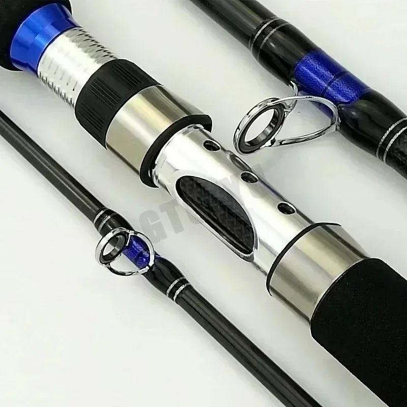 Carbon Spinning Fishing Rod 3-Piece 30-50lb | 1.8M & 2.1M